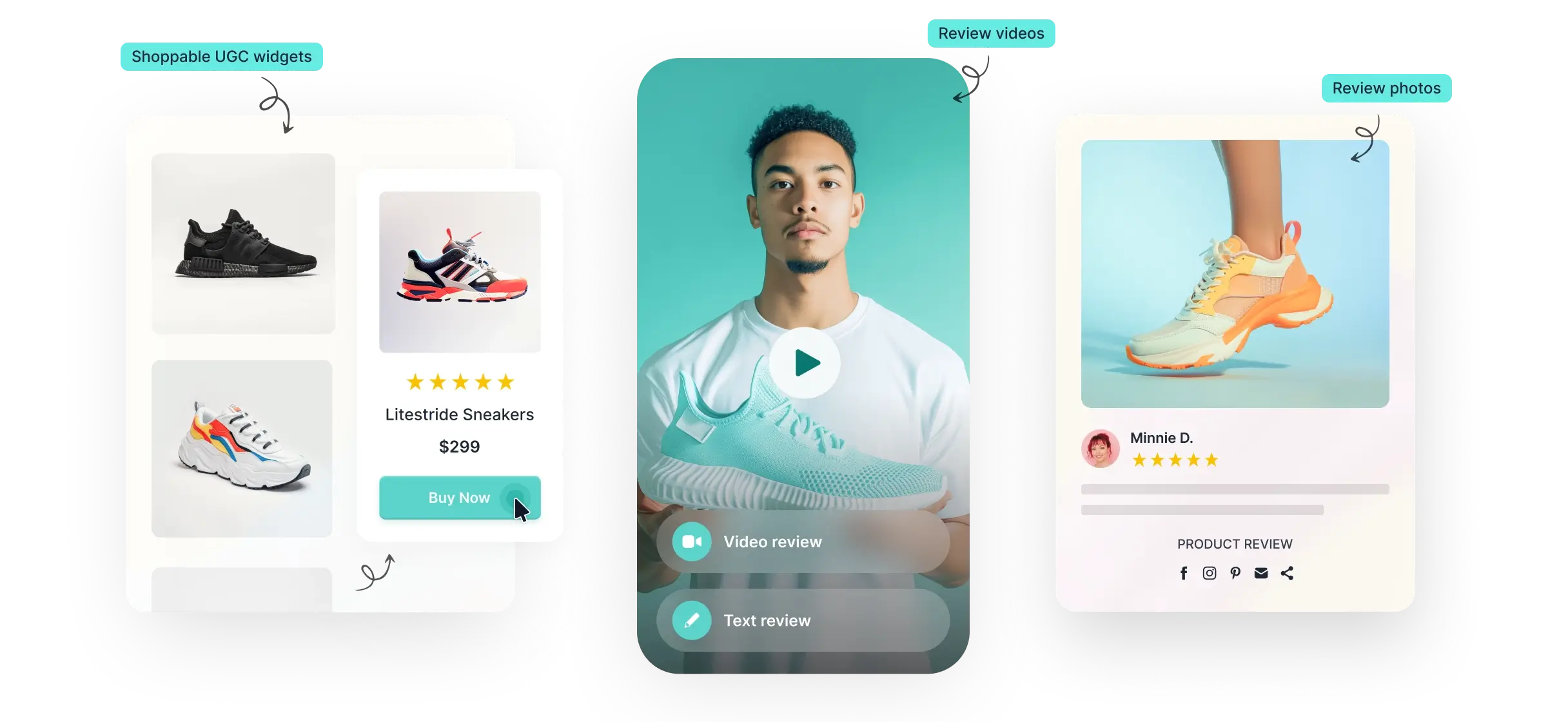 Increase conversions with targeted UGC for your audience.