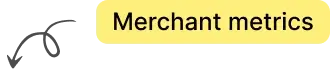 Merchant metrics