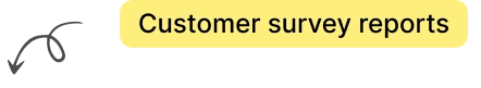 Customer survey reports
