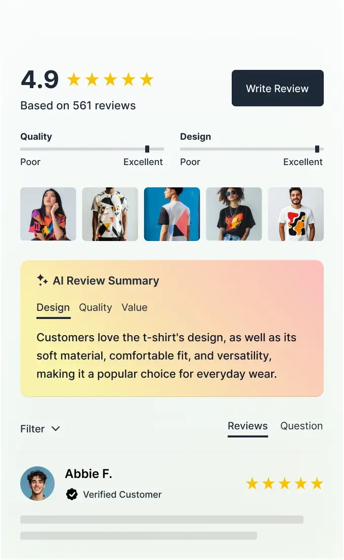 Explore customizable widgets designed to seamlessly showcase your product reviews on your website, enhancing conversion rates.