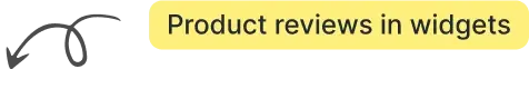 Product review in widgets