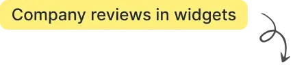 Company review widgets