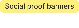Social proof banners