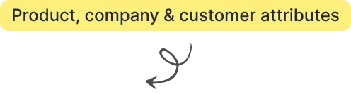 Product, company & customer attributes