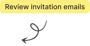 Review invitation emails
