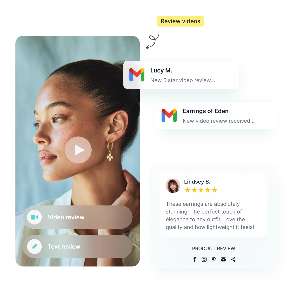 Collect feedback easily with REVIEWS.io surveys feature.