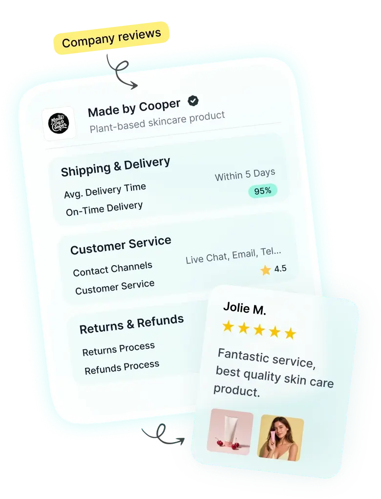 Product screenshot of the REVIEWS.io review collection and management dashboard