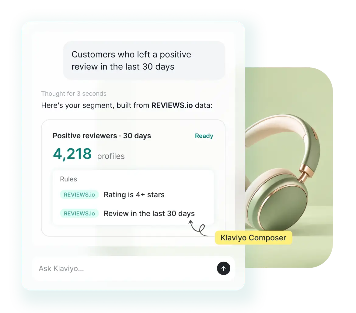 Collect feedback easily with REVIEWS.io surveys feature.